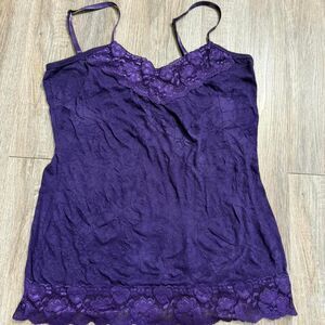 Purple lace tank